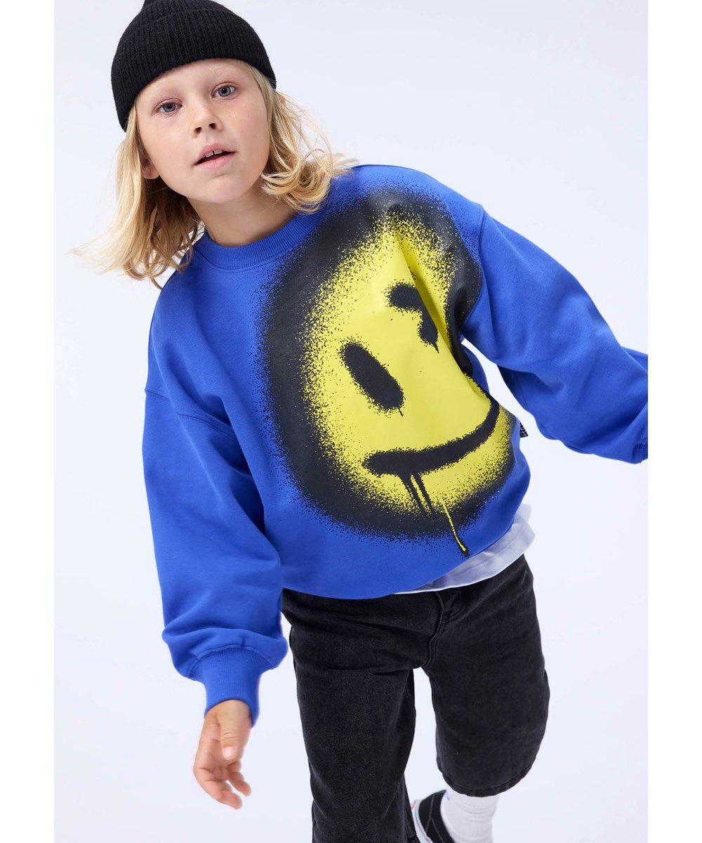 Sudadera Afelpada Mar Sorisa Azul Molo - molo - PetitGegant