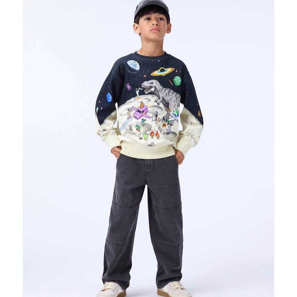 Sudadera Afelpada Matis Pixel Moon Molo - molo - PetitGegant