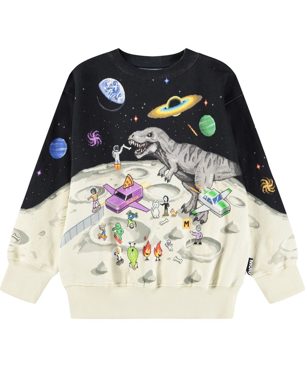 Sudadera Afelpada Matis Pixel Moon Molo - molo - PetitGegant