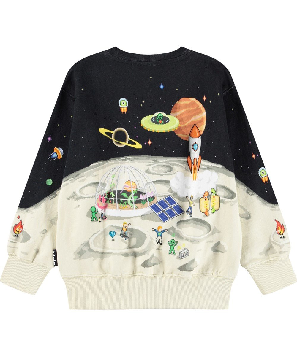Sudadera Afelpada Matis Pixel Moon Molo - molo - PetitGegant