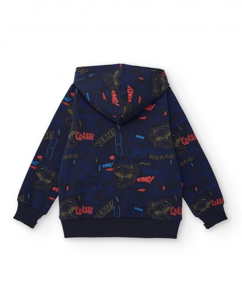 Sudadera Capucha y Cremallera Jurassic Town Nath Kids - Nath Kids - PetitGegant