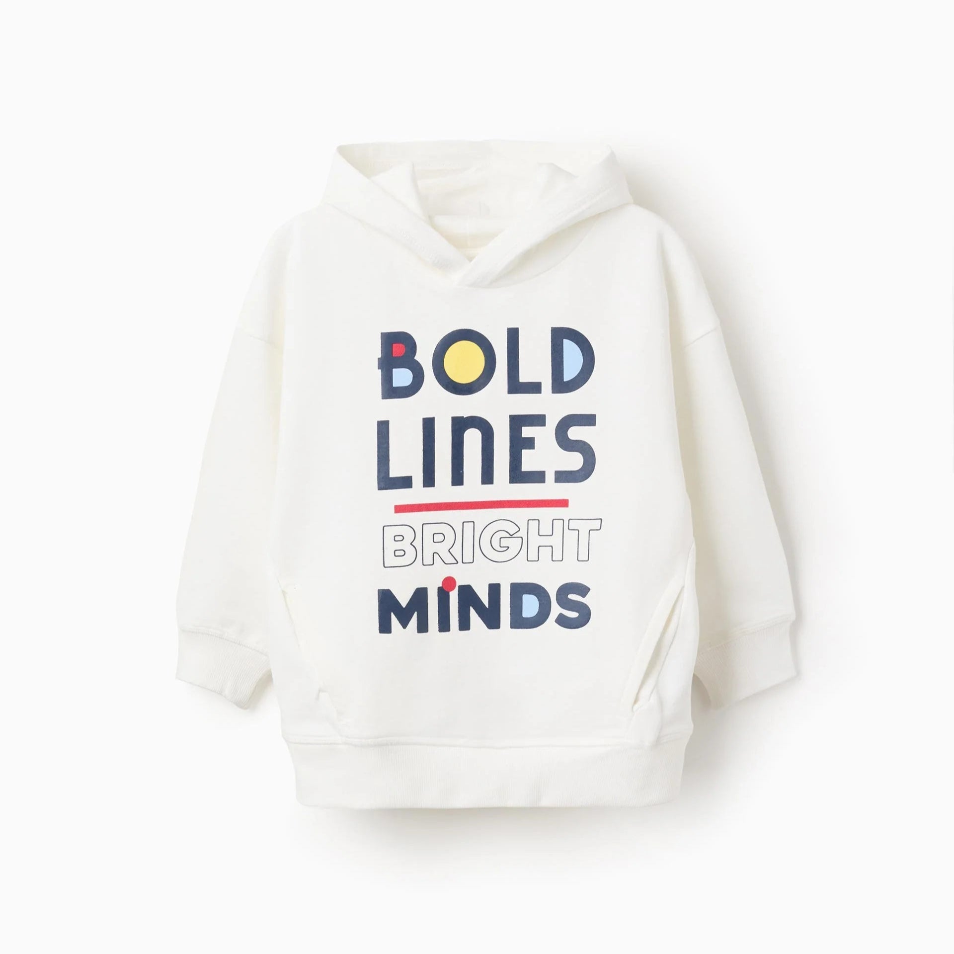 Sudadera de Algodón con Capucha para Niño 'Bold', Blanco ZY - Zippy - PetitGegant