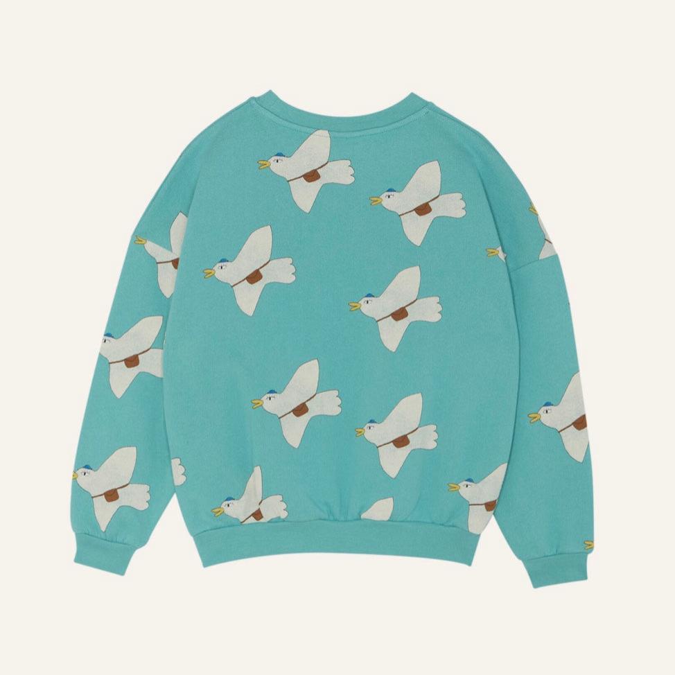 Sudadera perchada Pigeons Light Blue The Campamento - The Campamento - PetitGegant