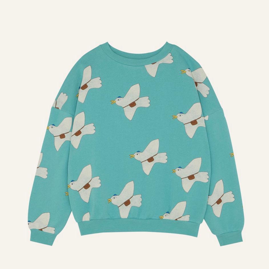 Sudadera perchada Pigeons Light Blue The Campamento - The Campamento - PetitGegant