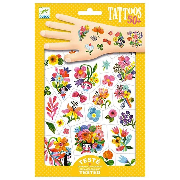 Tatuajes temporales Acuaflores Djeco - Djeco - PetitGegant