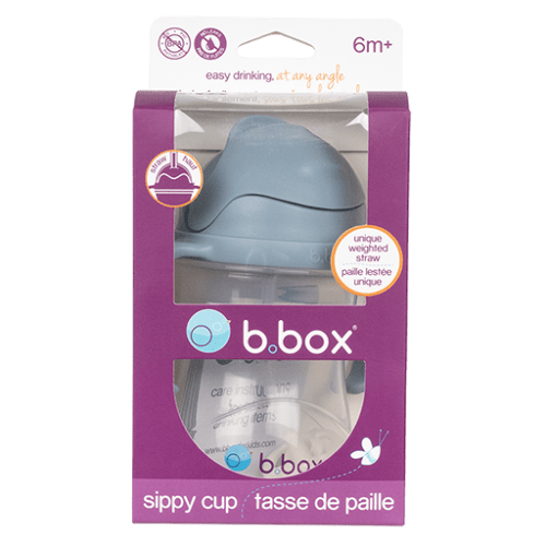 Taza con pajita flexible Ocean con pesa B.Box - bbox - PetitGegant