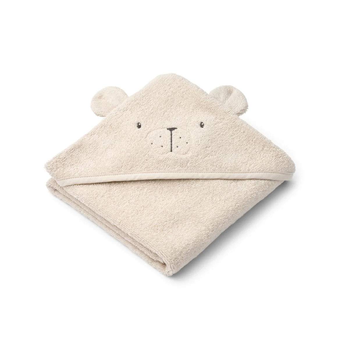 Toalla con capucha Albert Polar Bear Sandy Liewood - Liewood - PetitGegant