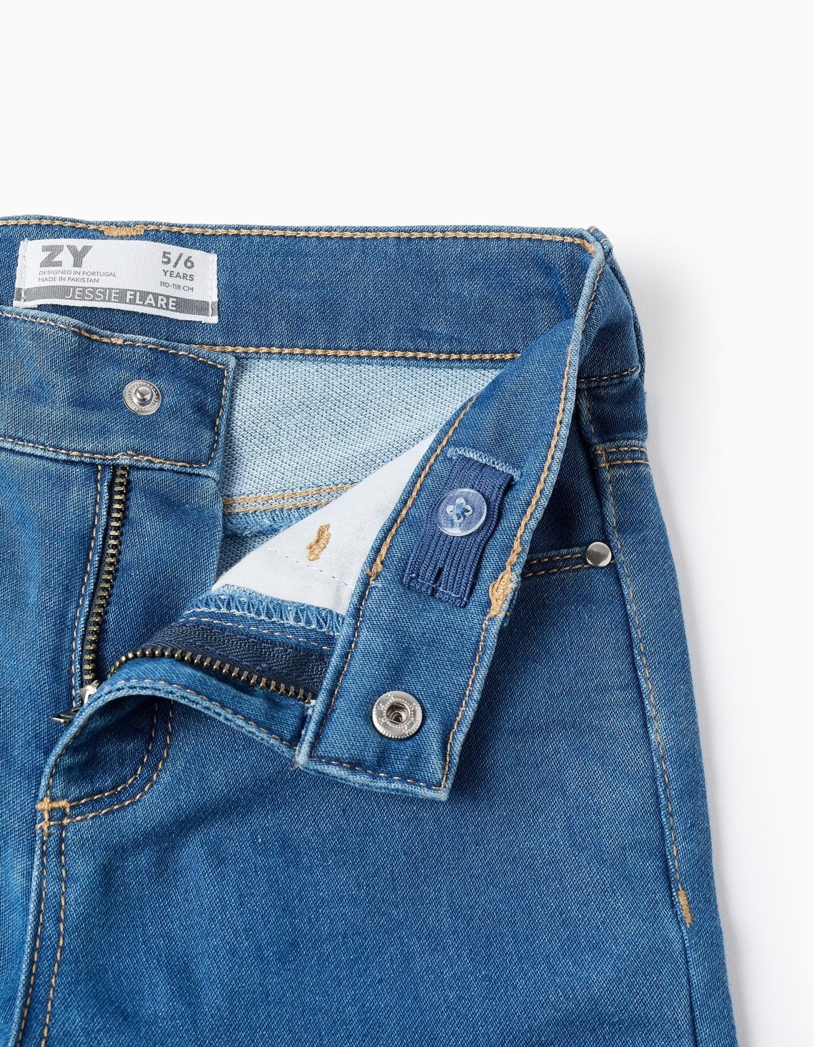 Vaqueros 'Flare Fit' para Niña, Azul ZY - Zippy - PetitGegant