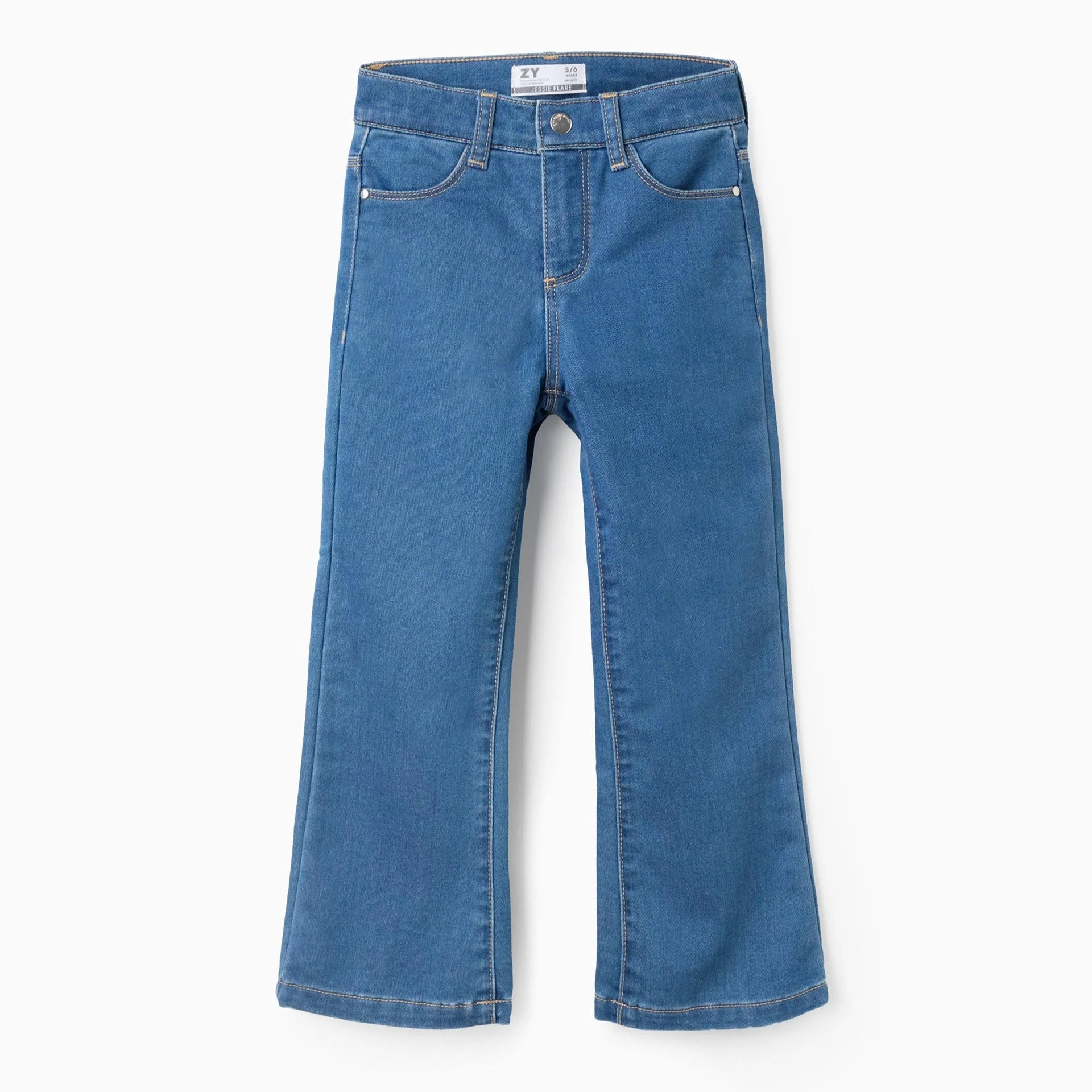 Vaqueros 'Flare Fit' para Niña, Azul ZY - Zippy - PetitGegant