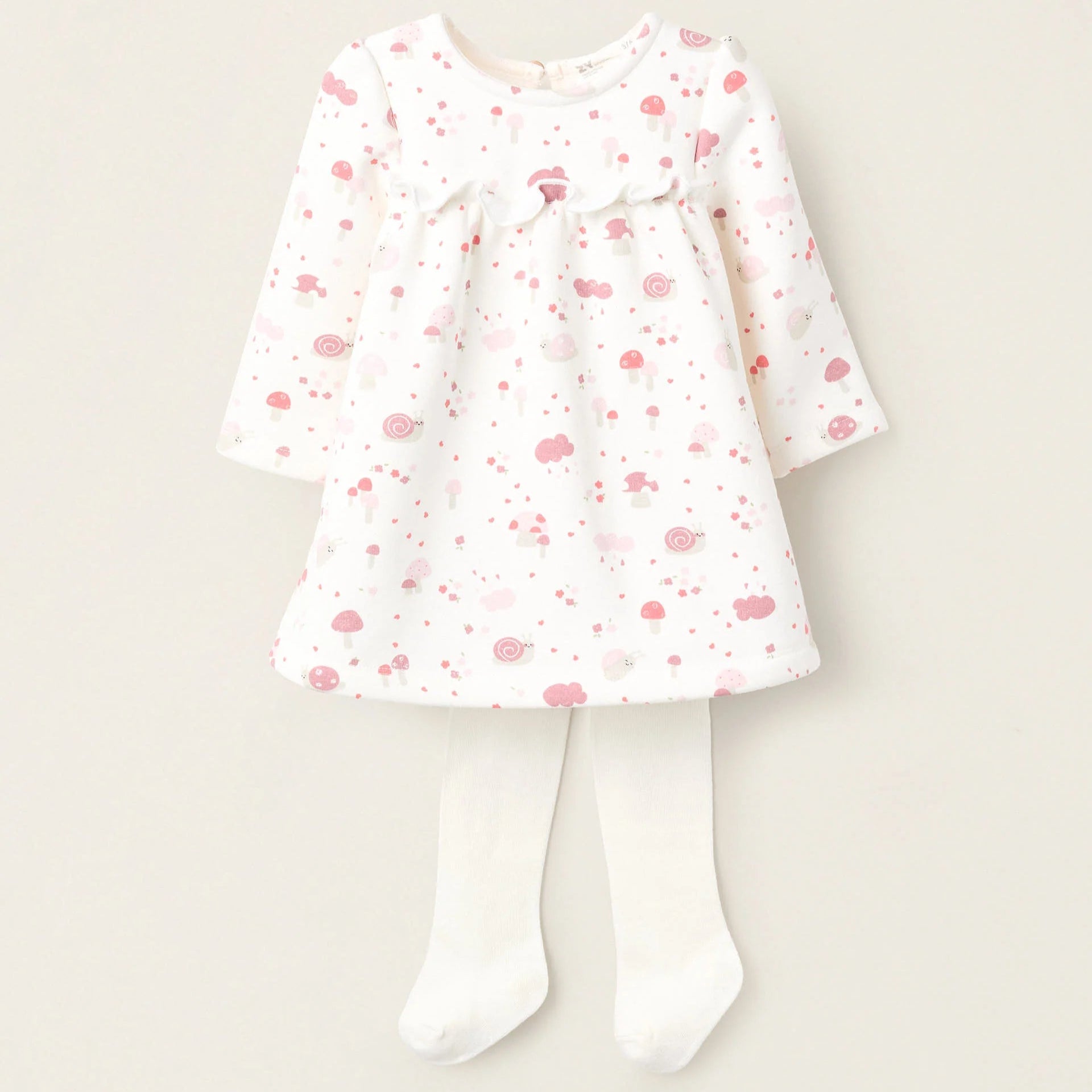 Vestido Bebé Perchado Estampado con Leotardos ZY - Zippy - PetitGegant