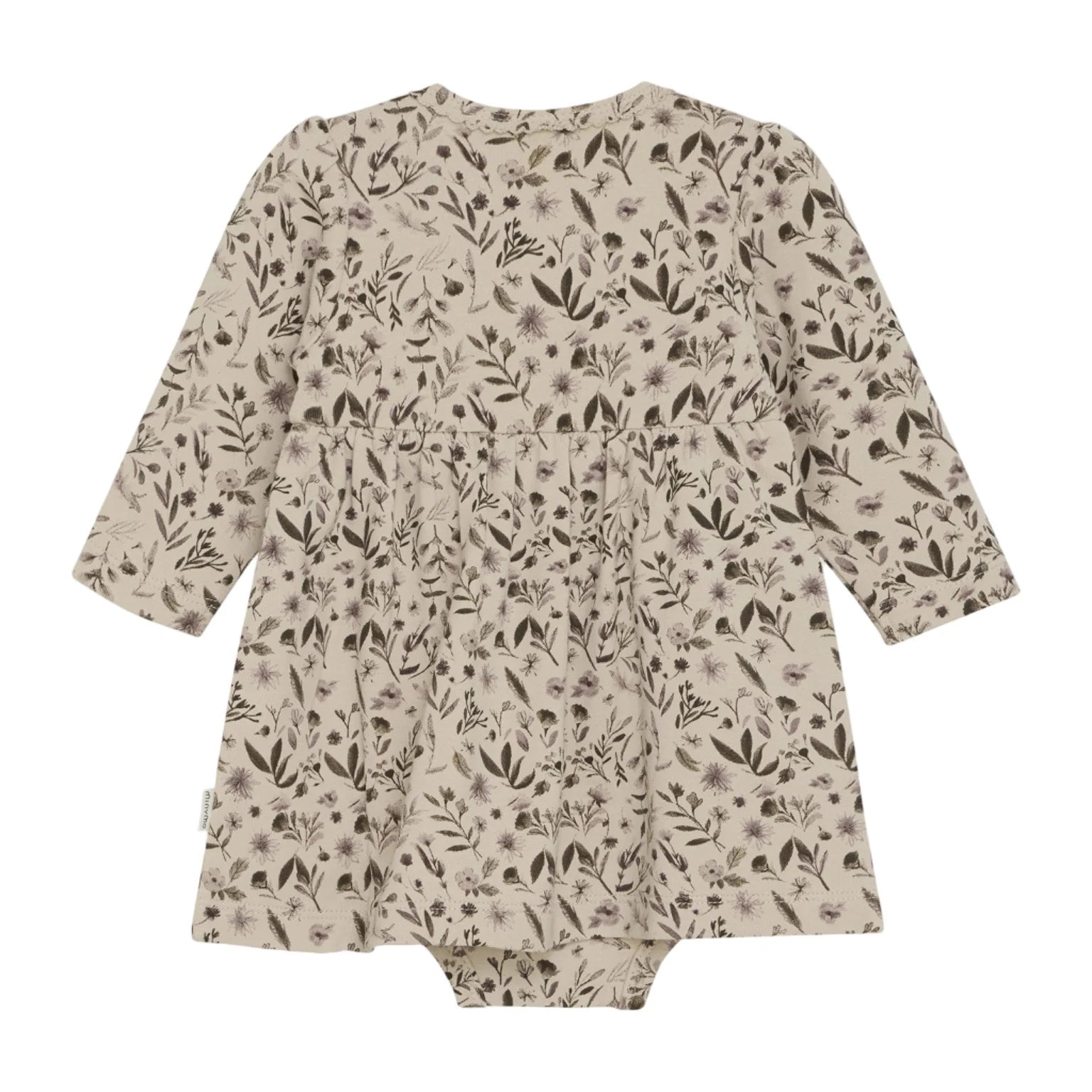 Vestido - Body Bebé Floral Smoke Grey Minymo - Minymo - PetitGegant