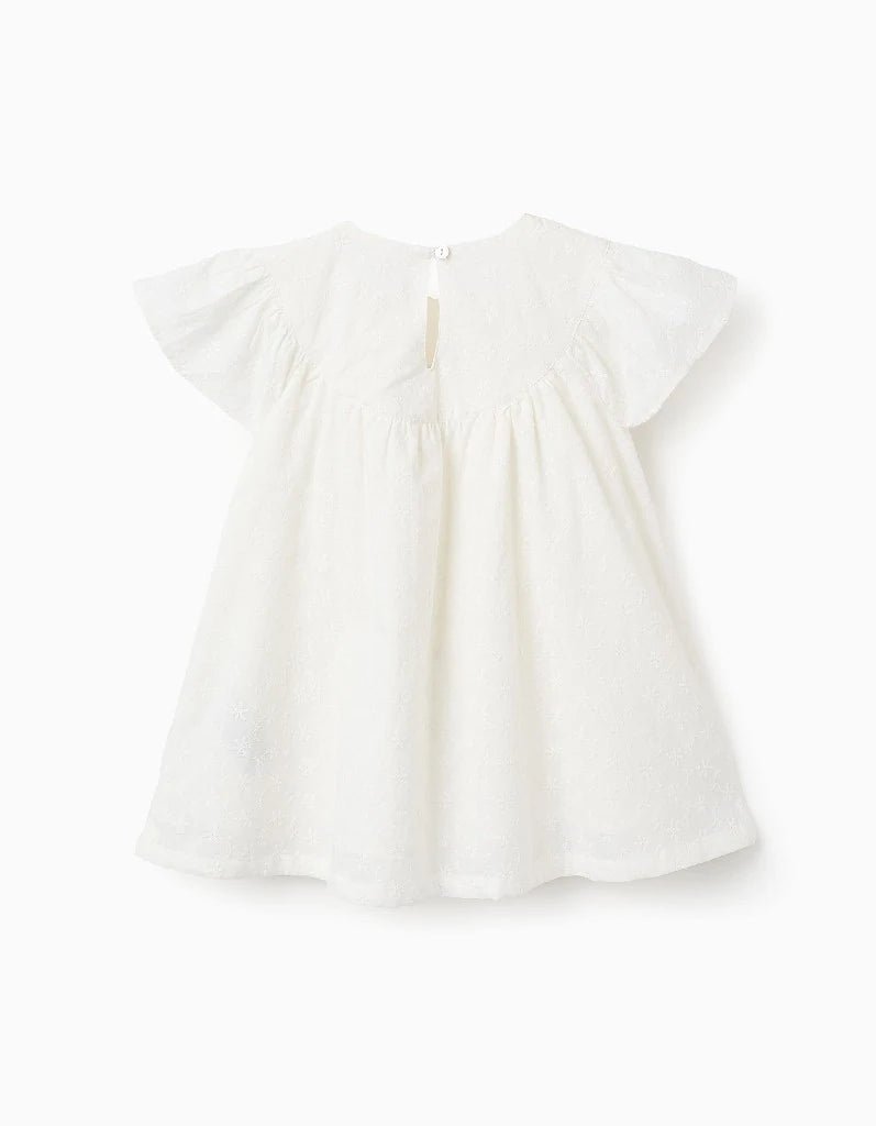 Vestido Bordado Blanco Bebé ZY - Zippy - PetitGegant