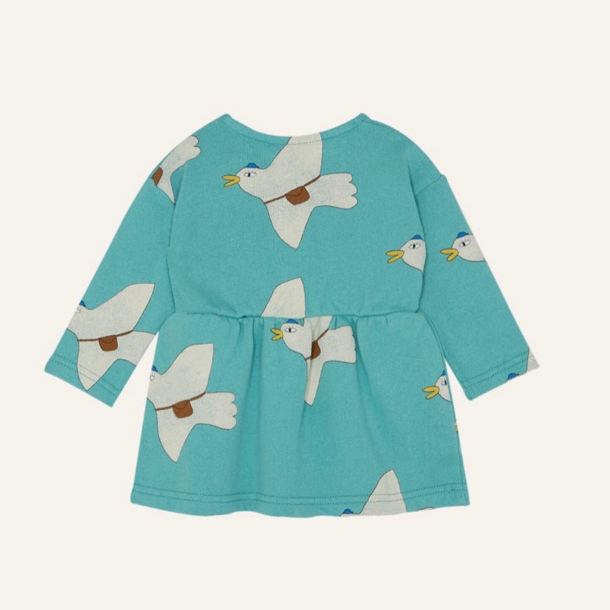 Vestido perchado bebé Pigeons Blue The Campamento - The Campamento - PetitGegant