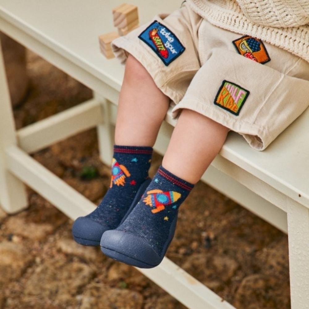 Zapatos suela blanda Rocket Navy Attipas - Attipas - PetitGegant