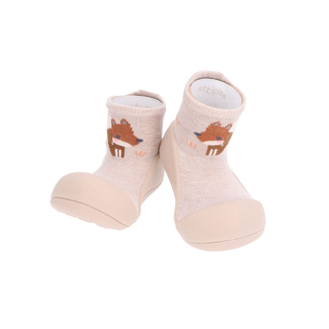 Zapatos suela blanda Woodland Beige Fox Attipas - Attipas - PetitGegant