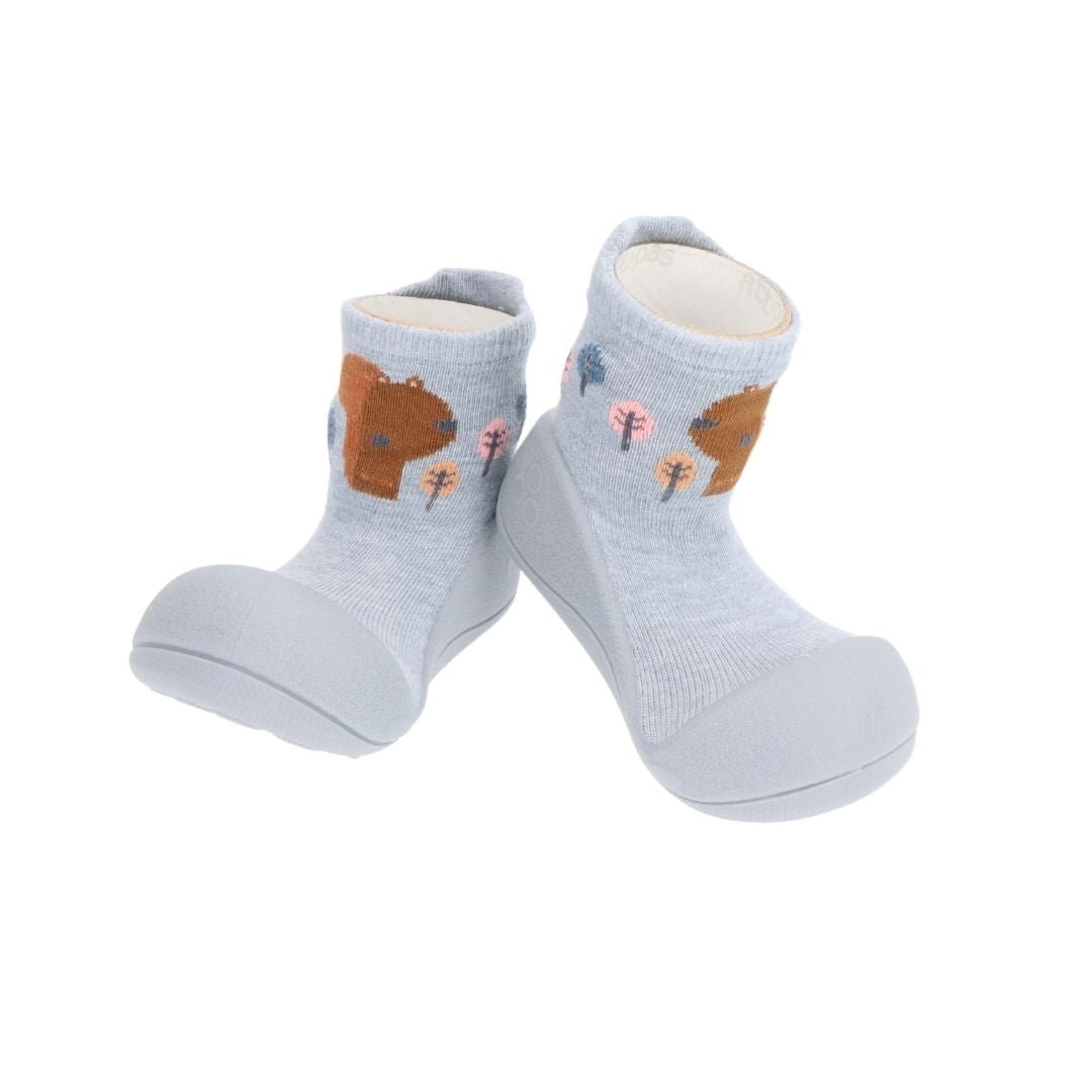 Zapatos suela blanda Woodland Blue Squirrel Attipas - Attipas - PetitGegant