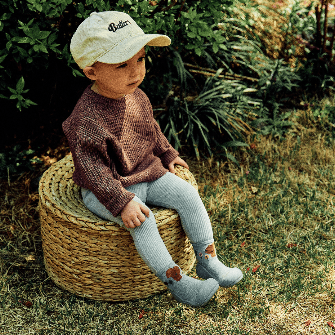 Zapatos suela blanda Woodland Blue Squirrel Attipas - Attipas - PetitGegant