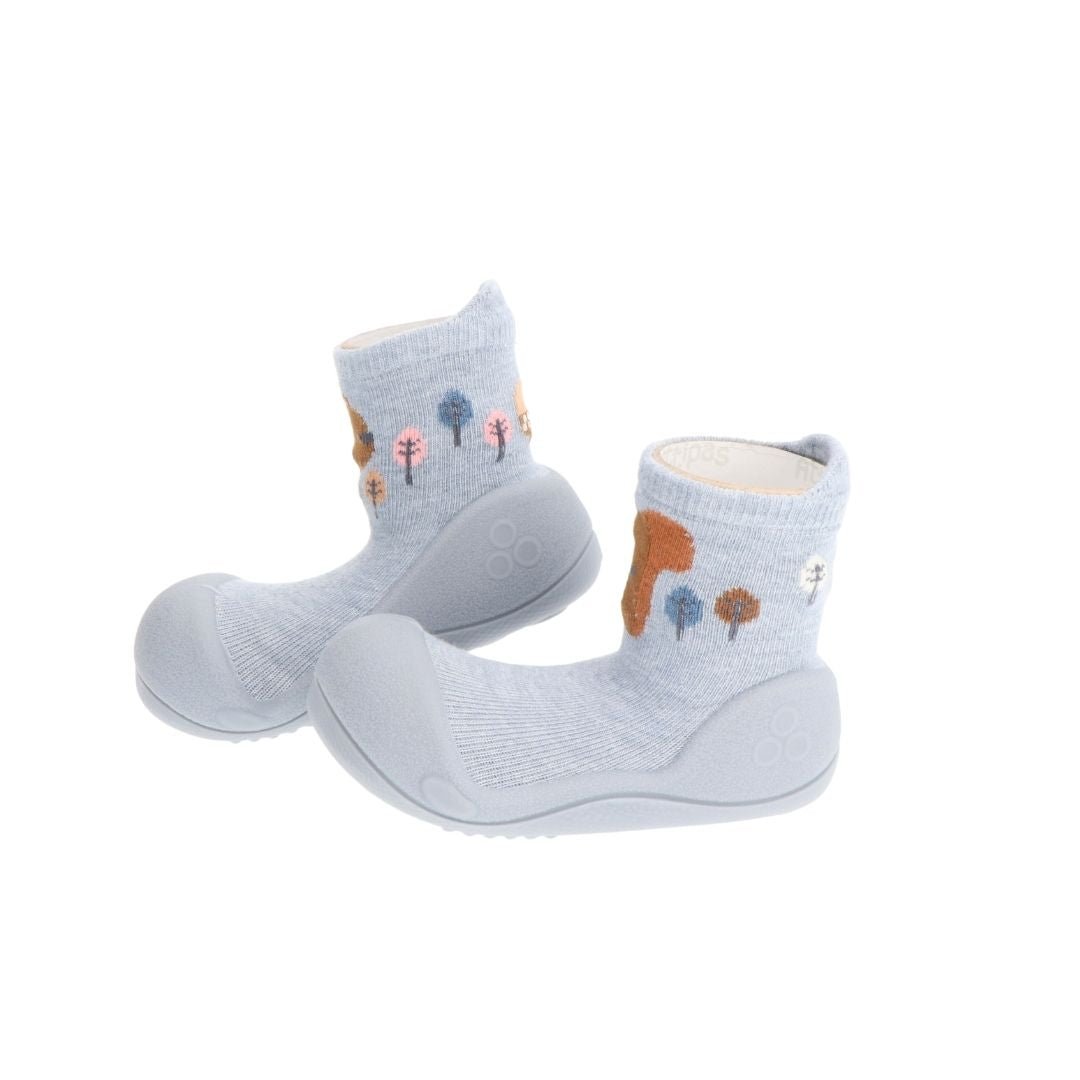 Zapatos suela blanda Woodland Blue Squirrel Attipas - Attipas - PetitGegant