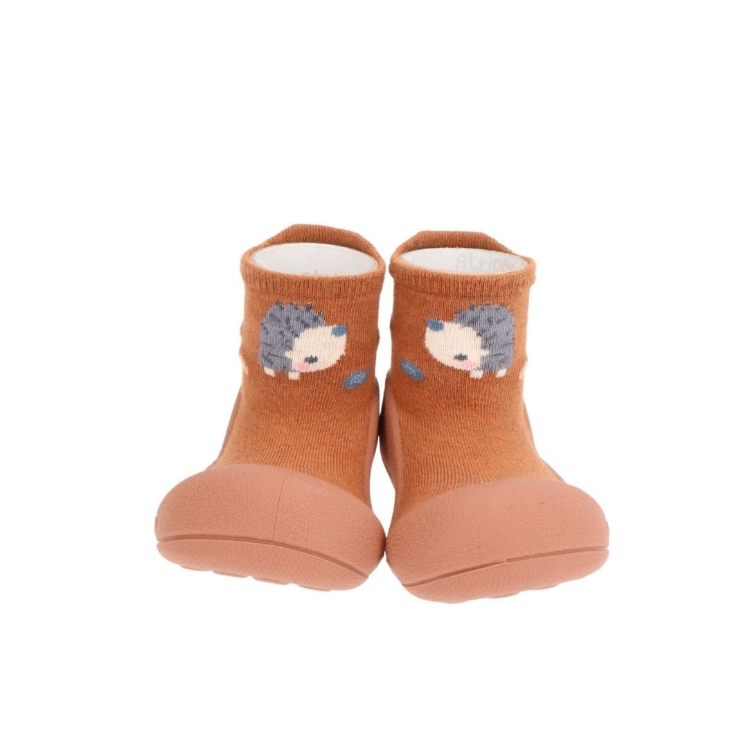 Zapatos suela blanda Woodland Brown Hedgehog Attipas - Attipas - PetitGegant