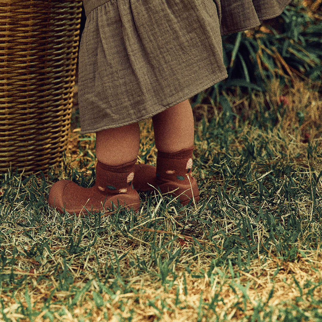 Zapatos suela blanda Woodland Brown Hedgehog Attipas - Attipas - PetitGegant