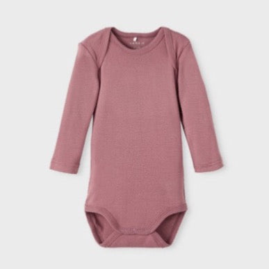 Pack 3Uds. Bodies Rose Taupe Name It - PetitGegant