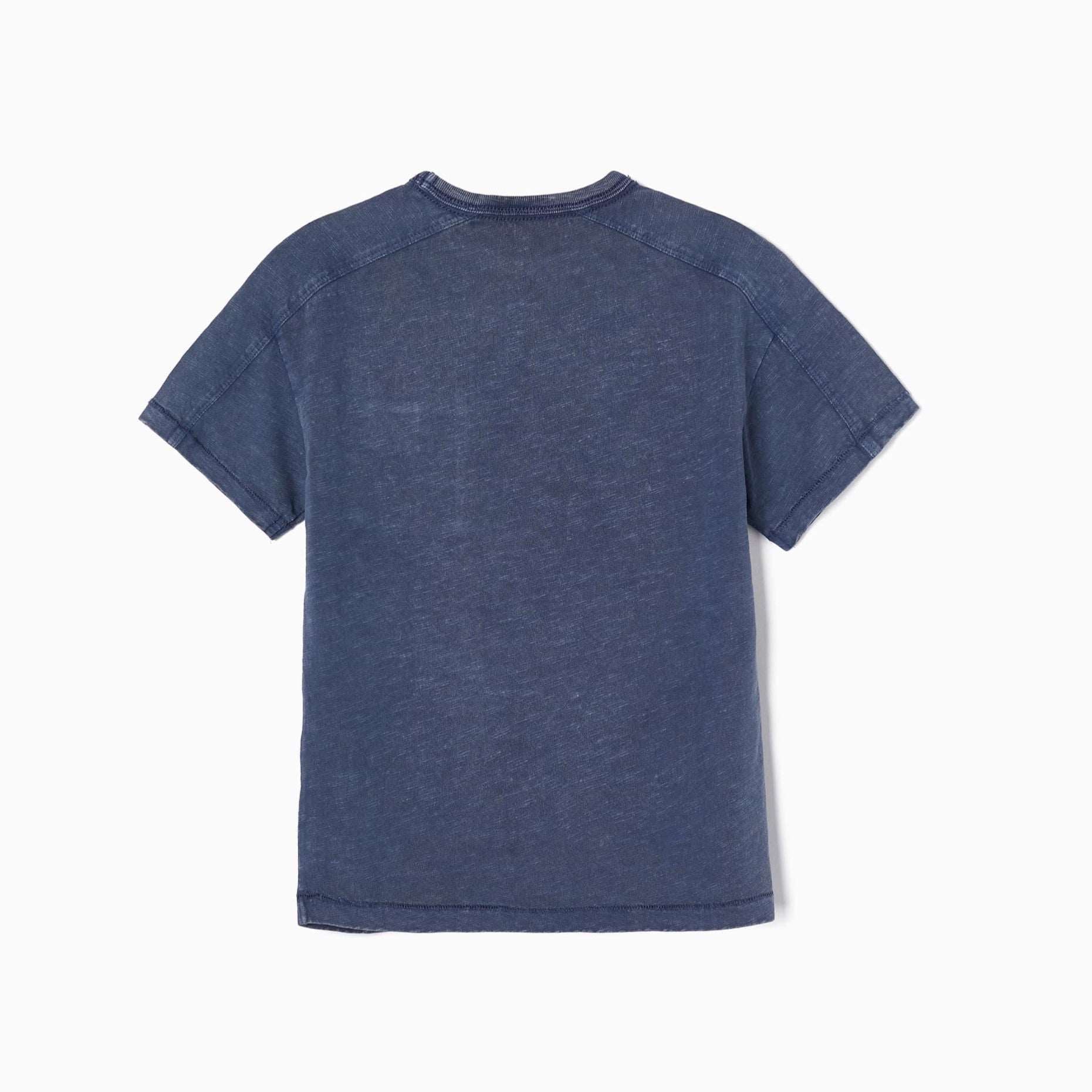 Camiseta de algodón Azul Oscuro ZY-Zippy-PetitGegant