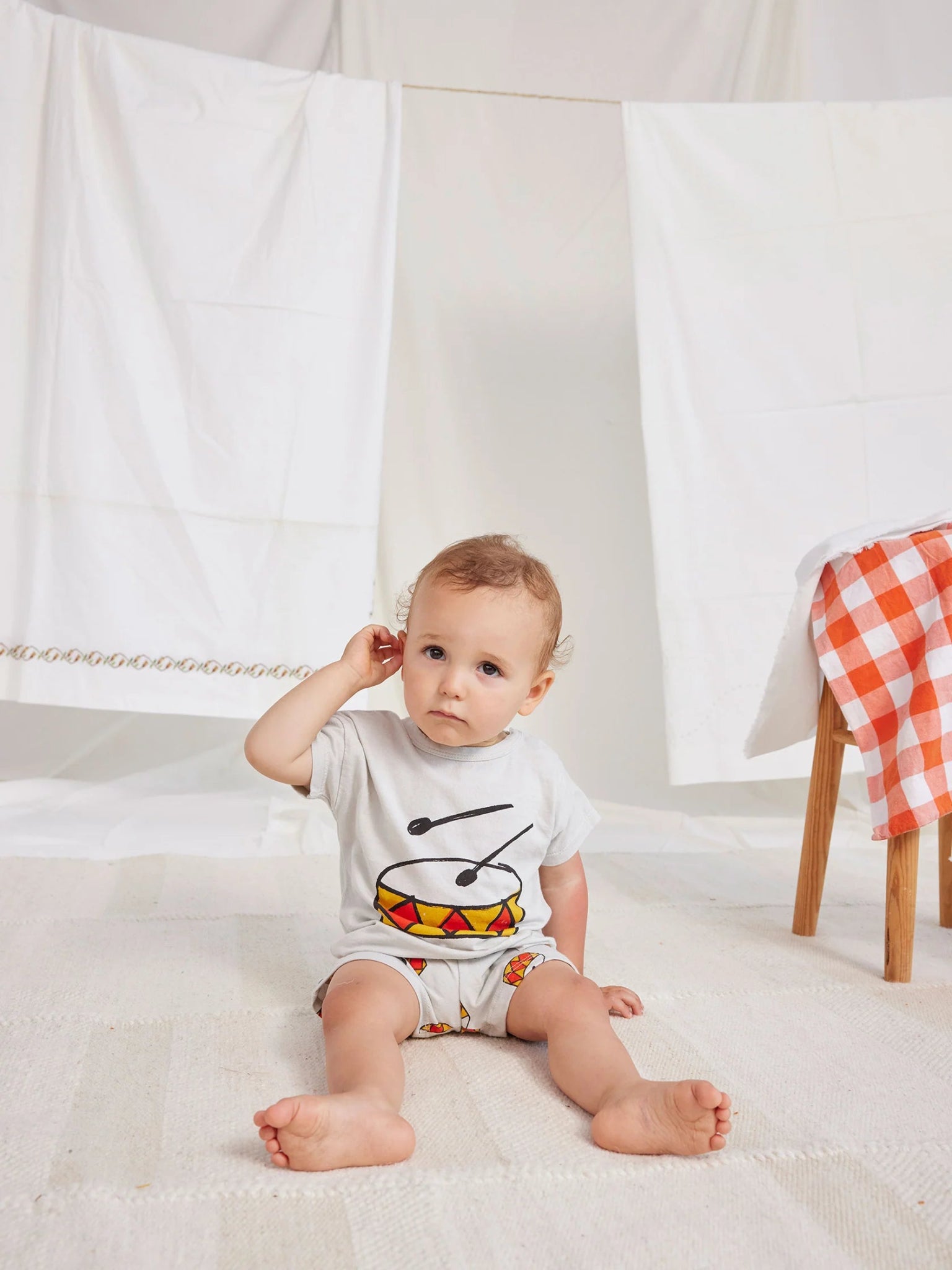 Camiseta MC bebé Tambor Bobo Choses-Bobo Choses-PetitGegant