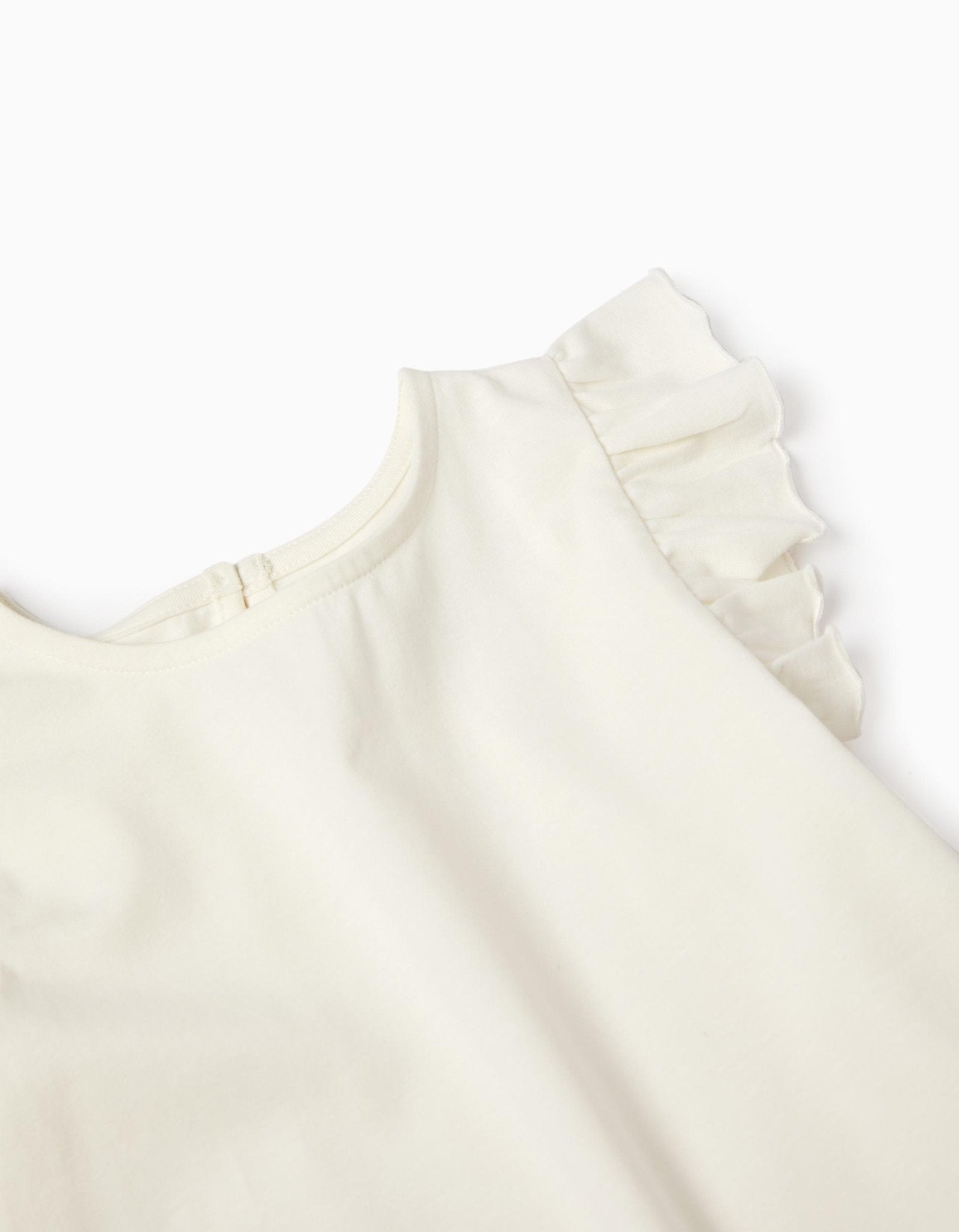 Camiseta sin Mangas Blanca ZY-Zippy-PetitGegant