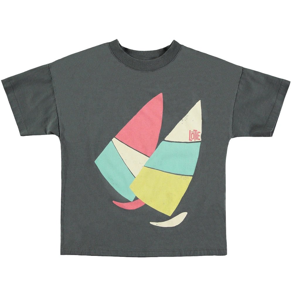 Camiseta Suelta Windsurf Antracita Lötiekids-Lötiekids-PetitGegant