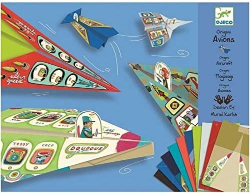 Papiroflexia Origami "Aviones" Djeco-Djeco-PetitGegant