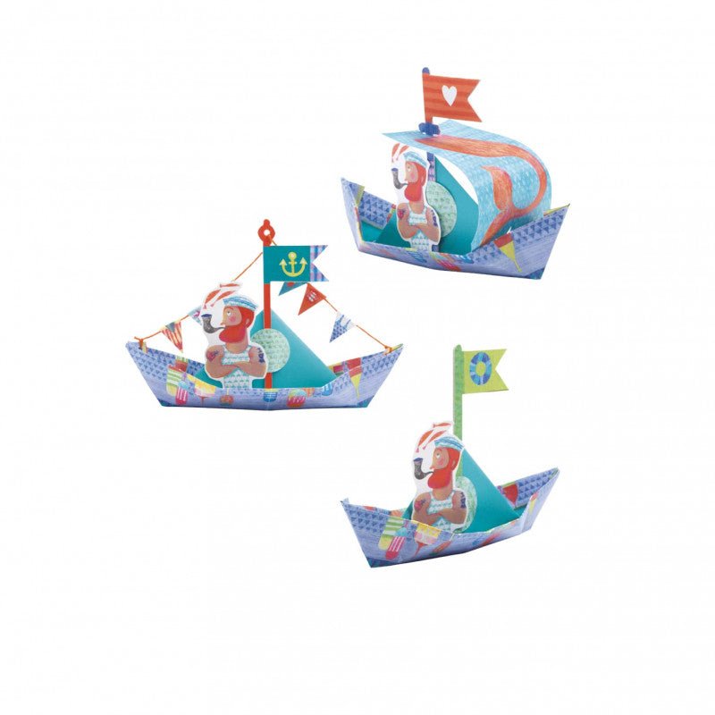Papiroflexia origami "Barcos" Djeco-Djeco-PetitGegant
