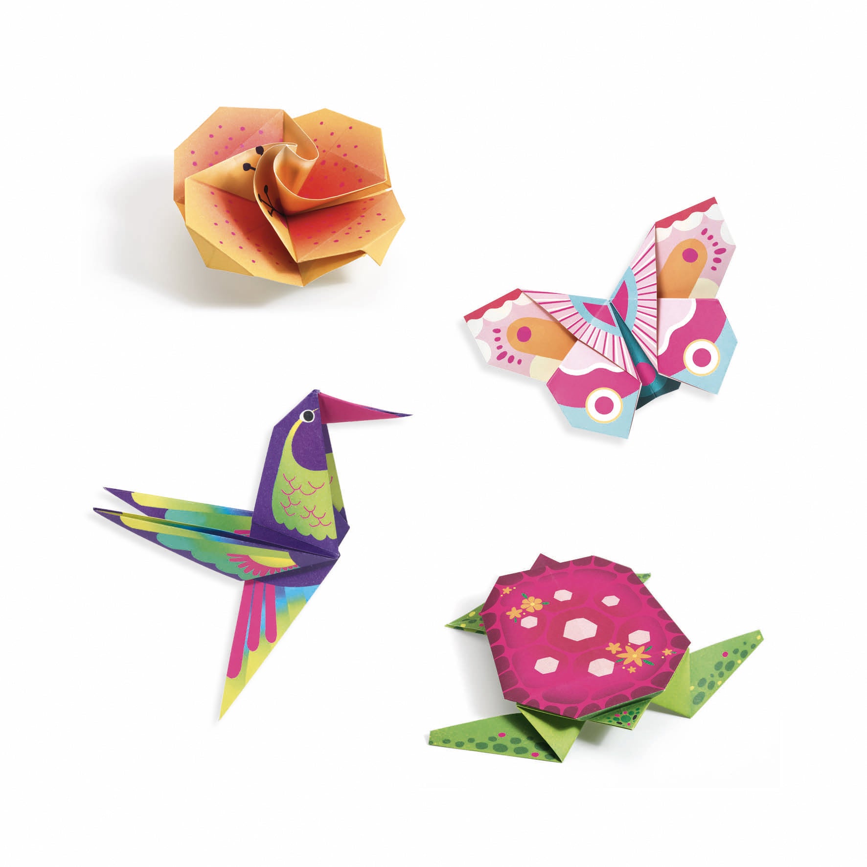 Papiroflexia origami "Trópicos" Djeco-Djeco-PetitGegant