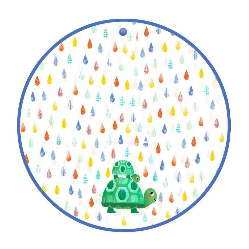 Poncho de lluvia con capucha (3/5 Años) Tortugas Djeco-Djeco-PetitGegant