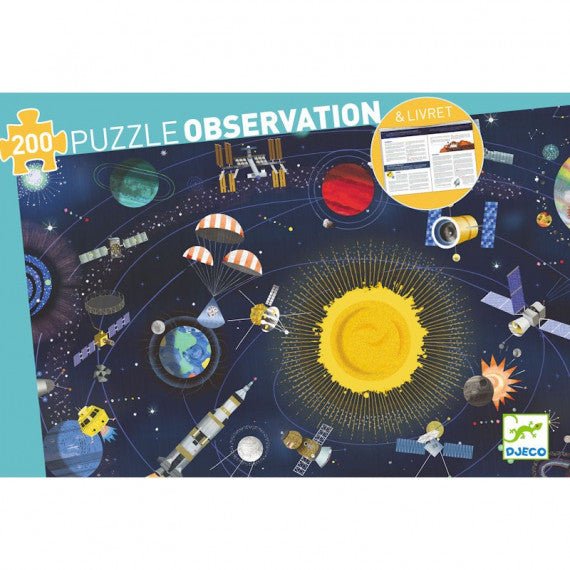 Puzzle de observación 200 Pcs "El Espacio" Djeco-Djeco-PetitGegant