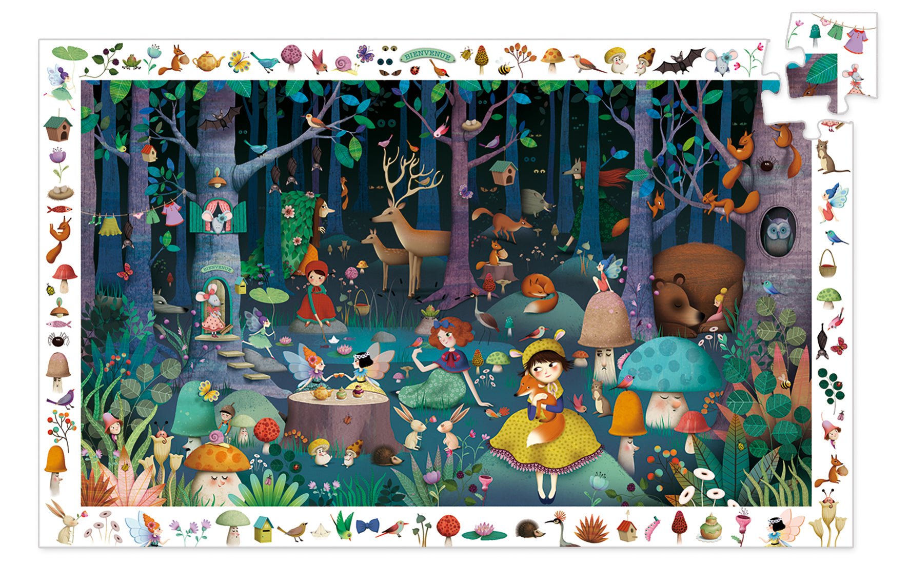 Puzzle de observación El Bosque Encantado Djeco-Djeco-PetitGegant