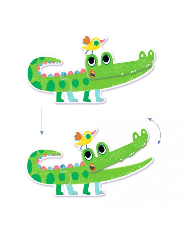 Puzzle dúo Animales Articulados Djeco-Djeco-PetitGegant