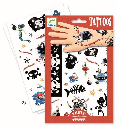 Tatuajes temporales piratas Djeco-Djeco-PetitGegant